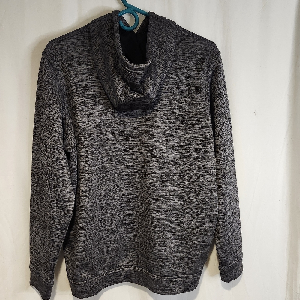 Under Armour Loose Cold Gear Hooded Pullover Gray Medium Hoodie Sweatshirt - Picture 4 of 8